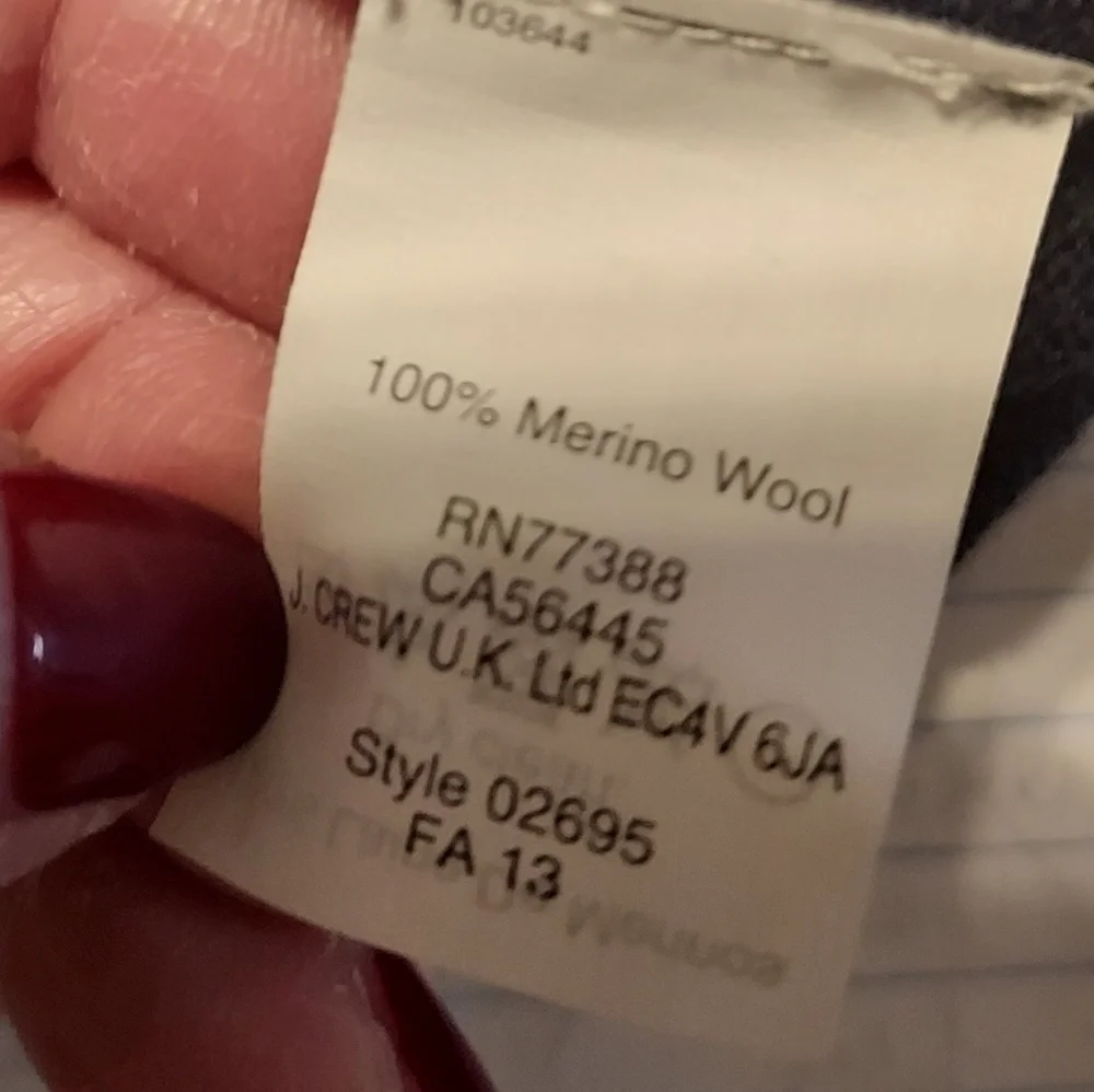 J.Crew small 100% Merino wool